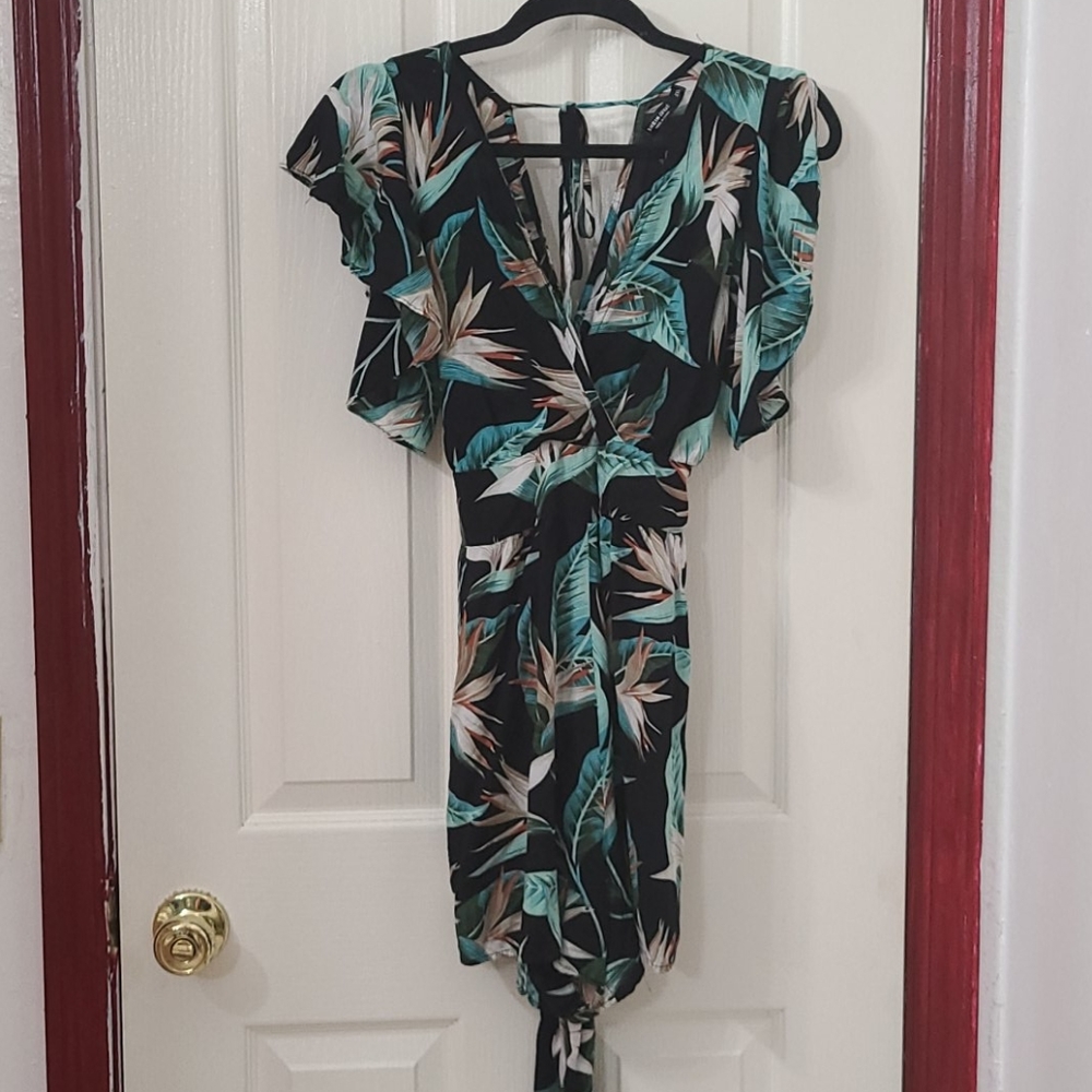 Tropical printed Romper
